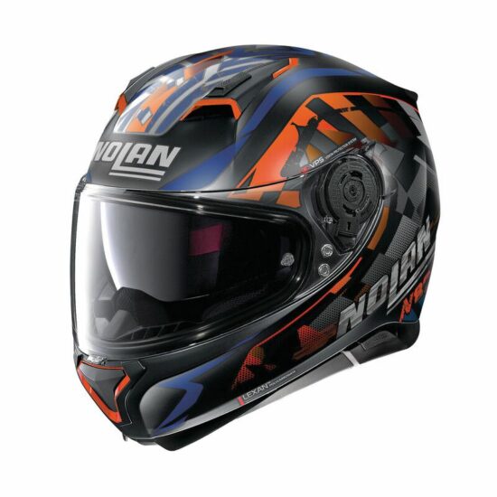 N87 Venator n com flat black casco integral